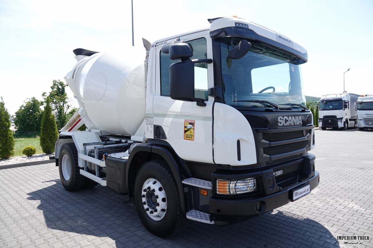SCANIA / P 320 / BETONOMIESZARKA / GRUSZKA /5 m3 / ALUFELGI / EURO 6 - Concrete mixer truck: picture 3 SCANIA / P 320 / BETONOMIESZARKA / GRUSZKA /5 m3 / ALUFELGI / EURO 6 - Concrete mixer truck: picture 3