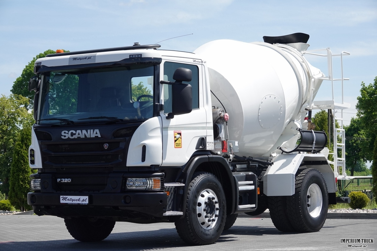 SCANIA / P 320 / BETONOMIESZARKA / GRUSZKA /5 m3 / ALUFELGI / EURO 6 - Concrete mixer truck: picture 5 SCANIA / P 320 / BETONOMIESZARKA / GRUSZKA /5 m3 / ALUFELGI / EURO 6 - Concrete mixer truck: picture 5