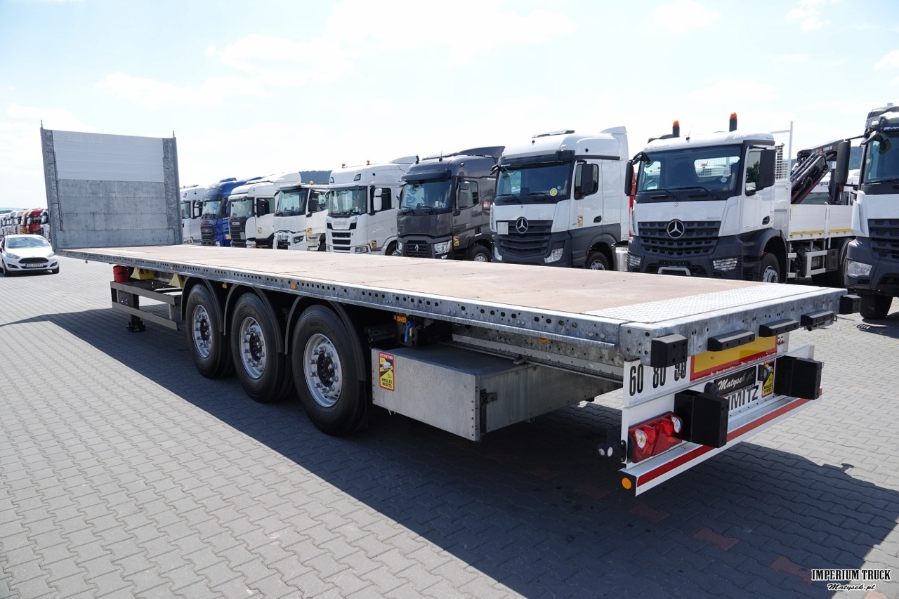 SCHMITZ NACZEPA PLATFORMA / BUDOWLANA / 2019 / OPONY 100% / WAGA: 5800 KG - Dropside/ Flatbed semi-trailer: picture 5 SCHMITZ NACZEPA PLATFORMA / BUDOWLANA / 2019 / OPONY 100% / WAGA: 5800 KG - Dropside/ Flatbed semi-trailer: picture 5