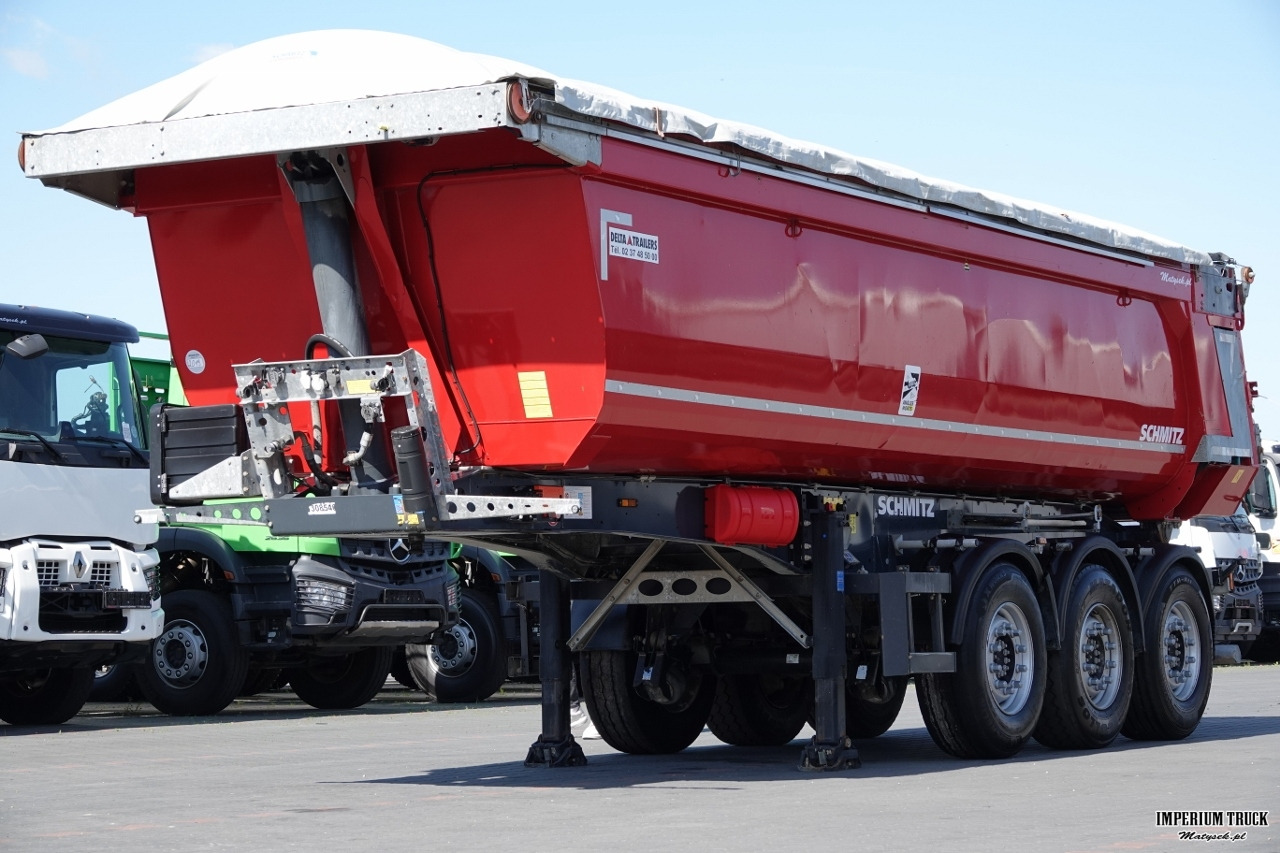 SCHMITZ WYWROTKA / 26 m3 / STALOWA / HYDROKLAPA / OŚ PODNOSZONA / AUTOMATYCZNIE ZSUWANA PLNADEKA / SPROWADZONA - Tipper semi-trailer: picture 3 SCHMITZ WYWROTKA / 26 m3 / STALOWA / HYDROKLAPA / OŚ PODNOSZONA / AUTOMATYCZNIE ZSUWANA PLNADEKA / SPROWADZONA - Tipper semi-trailer: picture 3