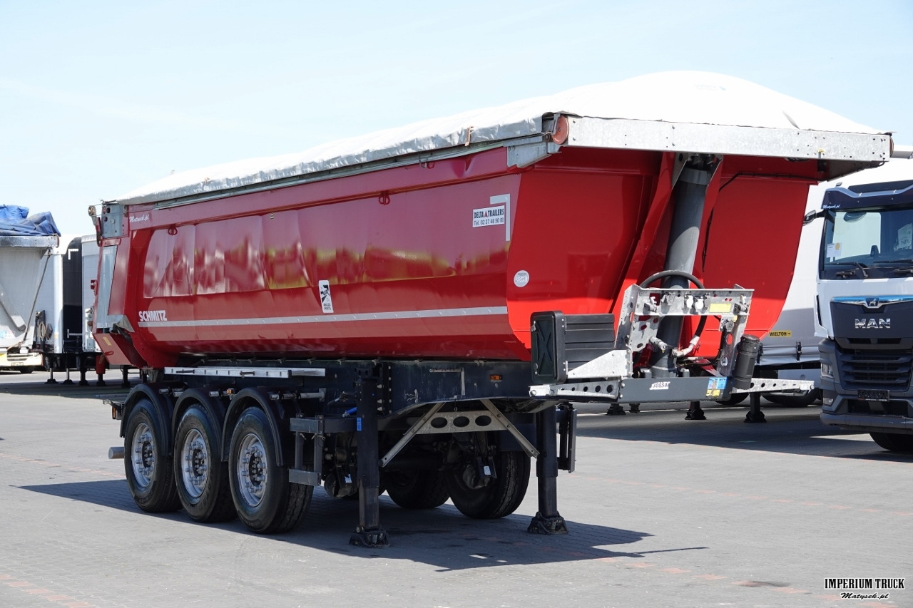 SCHMITZ WYWROTKA / 26 m3 / STALOWA / HYDROKLAPA / OŚ PODNOSZONA / AUTOMATYCZNIE ZSUWANA PLNADEKA / SPROWADZONA - Tipper semi-trailer: picture 1 SCHMITZ WYWROTKA / 26 m3 / STALOWA / HYDROKLAPA / OŚ PODNOSZONA / AUTOMATYCZNIE ZSUWANA PLNADEKA / SPROWADZONA - Tipper semi-trailer: picture 1