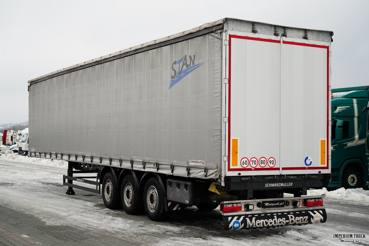 SCHWARZMULLER / FIRANKA / MULDA 8,5 M / DACH PODNOSZONY / OŚ PODNOSZONA / SAF - Curtainsider semi-trailer: picture 4 SCHWARZMULLER / FIRANKA / MULDA 8,5 M / DACH PODNOSZONY / OŚ PODNOSZONA / SAF - Curtainsider semi-trailer: picture 4
