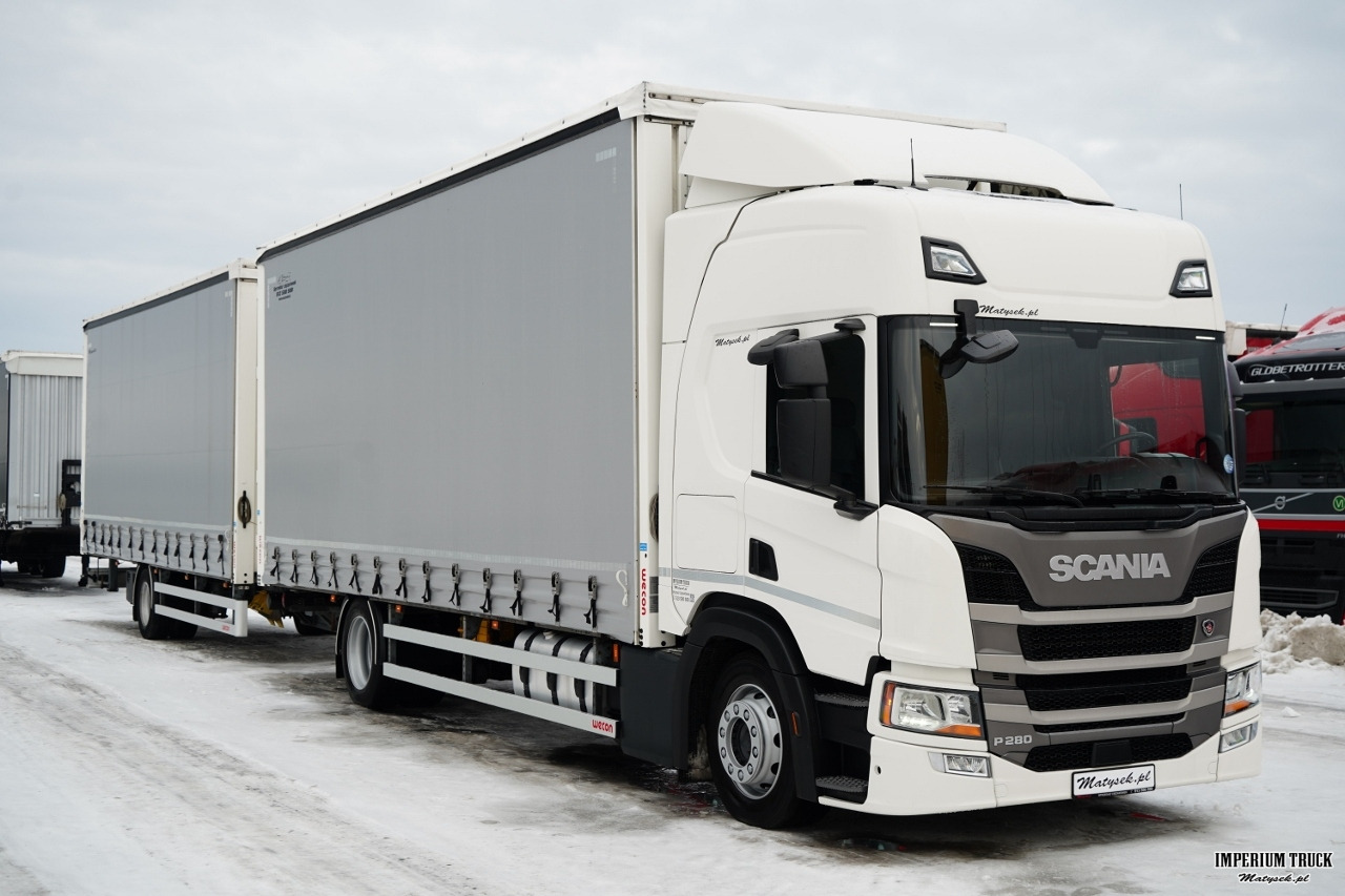 Scania P 280 / ZESTAW TANDEM / FIRANKA / 120 M3 / WECON / 2022 ROK / DACH PODNOSZONY - Curtain side truck: picture 2 Scania P 280 / ZESTAW TANDEM / FIRANKA / 120 M3 / WECON / 2022 ROK / DACH PODNOSZONY - Curtain side truck: picture 2