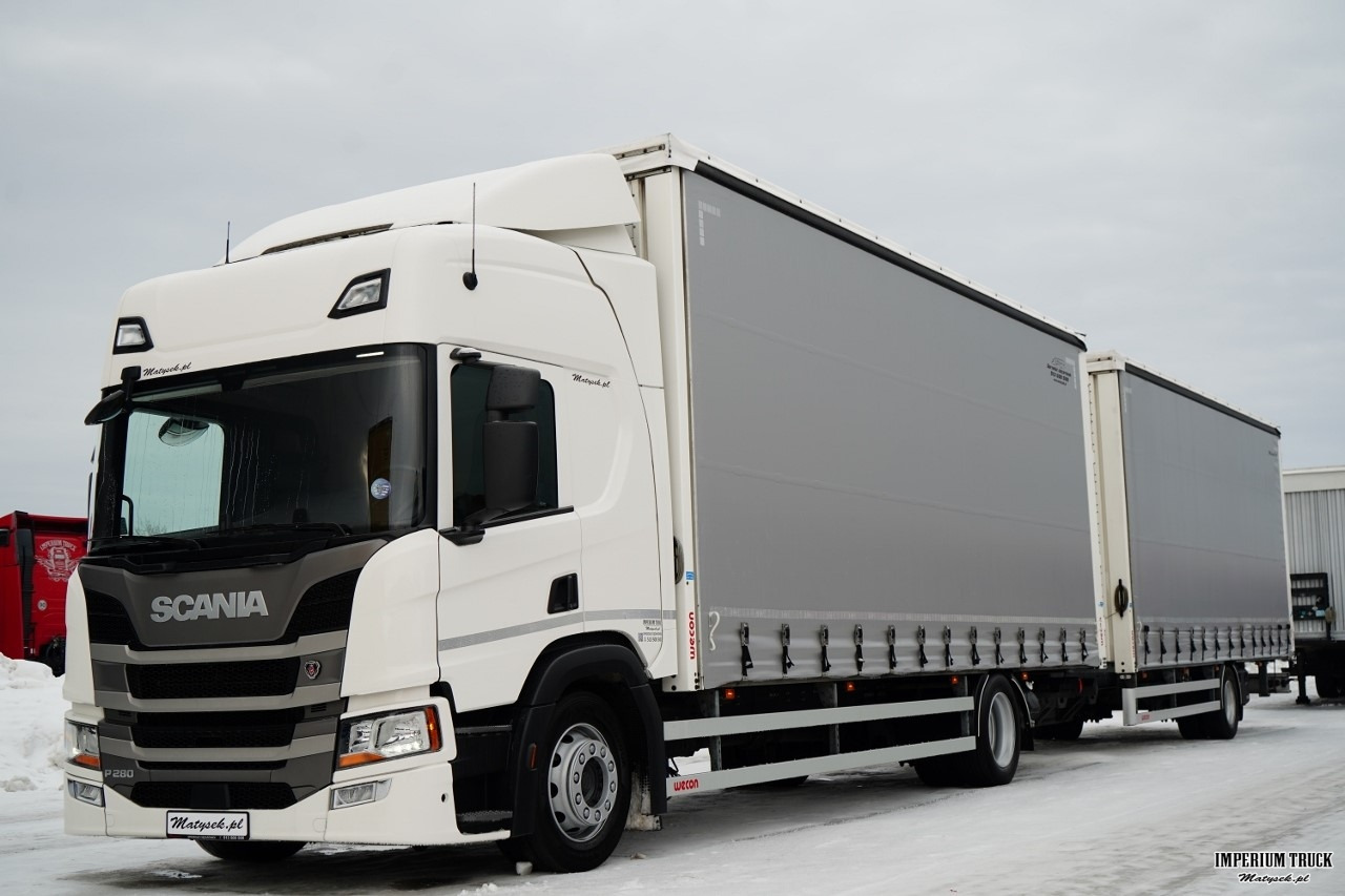 Scania P 280 / ZESTAW TANDEM / FIRANKA / 120 M3 / WECON / 2022 ROK / DACH PODNOSZONY - Curtain side truck: picture 5 Scania P 280 / ZESTAW TANDEM / FIRANKA / 120 M3 / WECON / 2022 ROK / DACH PODNOSZONY - Curtain side truck: picture 5