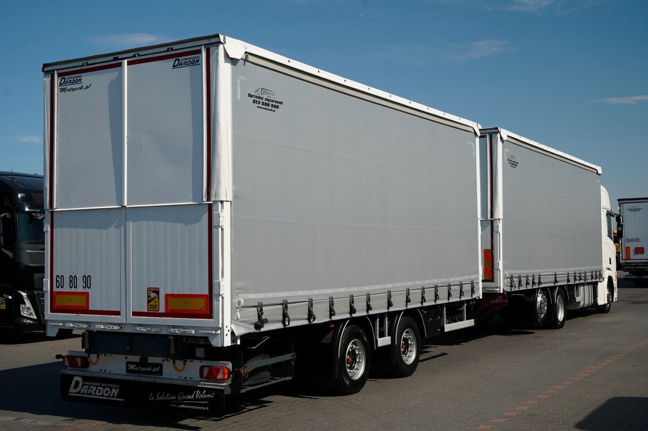Scania R 450 / ZESTAW TANDEM 120 M3 / PRZEJAZDOWY / OŚ - Curtain side truck: picture 4 Scania R 450 / ZESTAW TANDEM 120 M3 / PRZEJAZDOWY / OŚ - Curtain side truck: picture 4