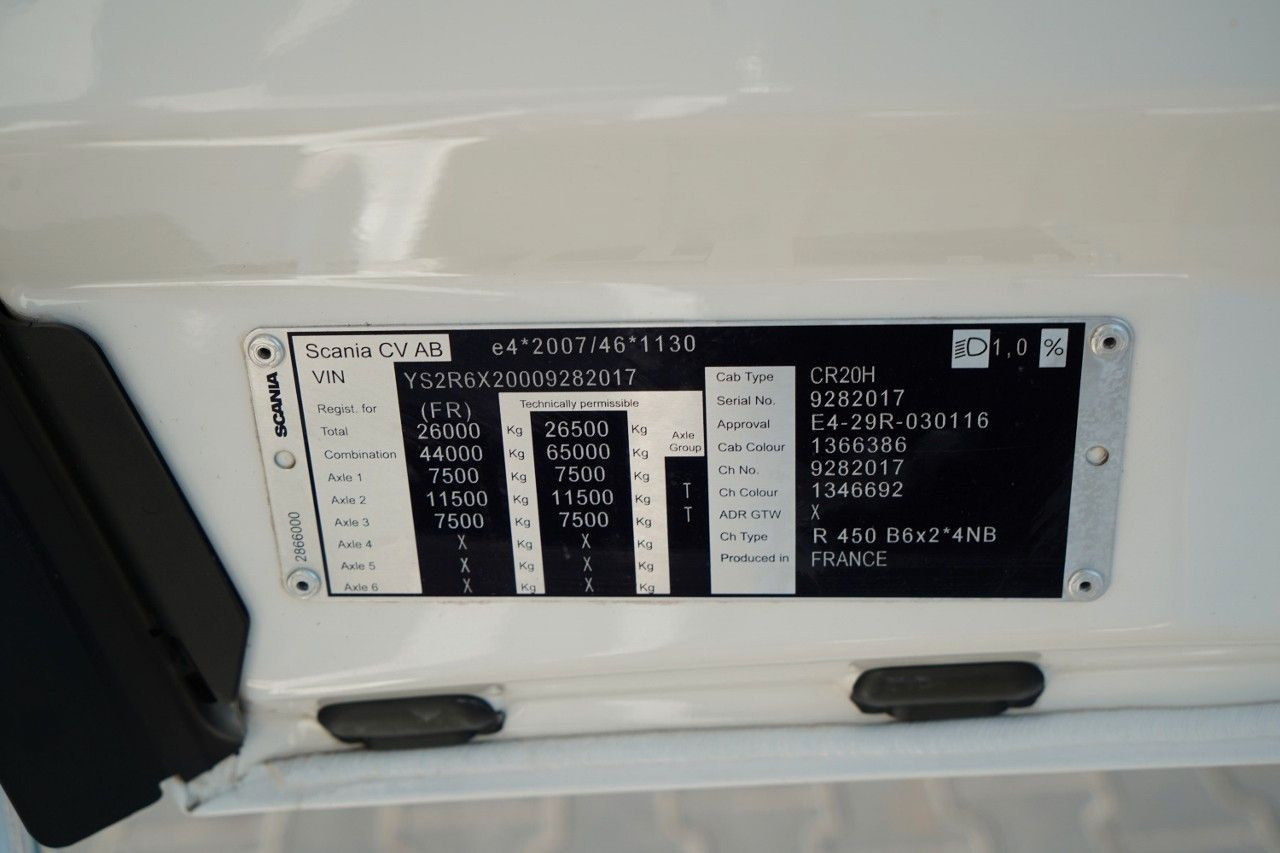 Curtain side truck Scania R 450 / ZESTAW TANDEM 120 M3 / PRZEJAZDOWY / OŚ: picture 17