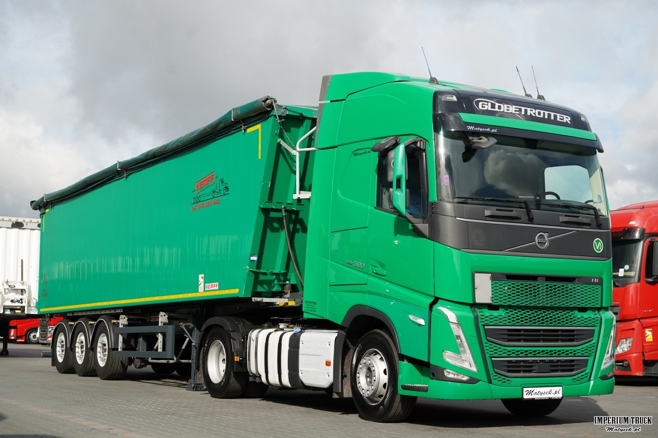 VOLVO FH 500 / ZESTAW / HYDRAULIKA / RETARDER / I-SAVE / KLIMA POSTOJOWA + KEMPF WYWROTKA 60m3 / OŚ PODNOSZONA / 2021 - Tractor unit, Tipper semi-trailer: picture 2 VOLVO FH 500 / ZESTAW / HYDRAULIKA / RETARDER / I-SAVE / KLIMA POSTOJOWA + KEMPF WYWROTKA 60m3 / OŚ PODNOSZONA / 2021 - Tractor unit, Tipper semi-trailer: picture 2