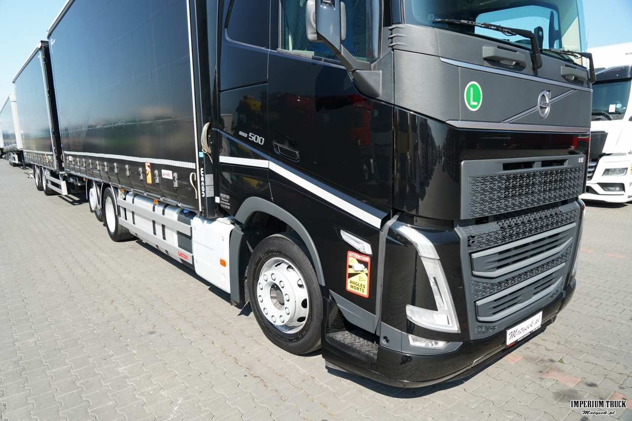 Curtain side truck VOLVO FH 500 / I-SAVE / XL / ZESTAW TANDEM PRZEJAZDOWY 120 M3 / 2023 / I-PARK COOL / ZAWIESIE DOKI DO WÓZKA / PO ZŁOTYM KONTRAKCIE SERWISOWYM: picture 8