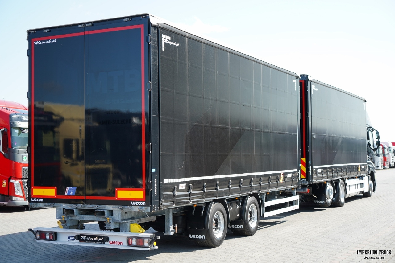 Curtain side truck VOLVO FH 500 / I-SAVE / XL / ZESTAW TANDEM PRZEJAZDOWY 120 M3 / 2023 / I-PARK COOL / ZAWIESIE DOKI DO WÓZKA / PO ZŁOTYM KONTRAKCIE SERWISOWYM: picture 7