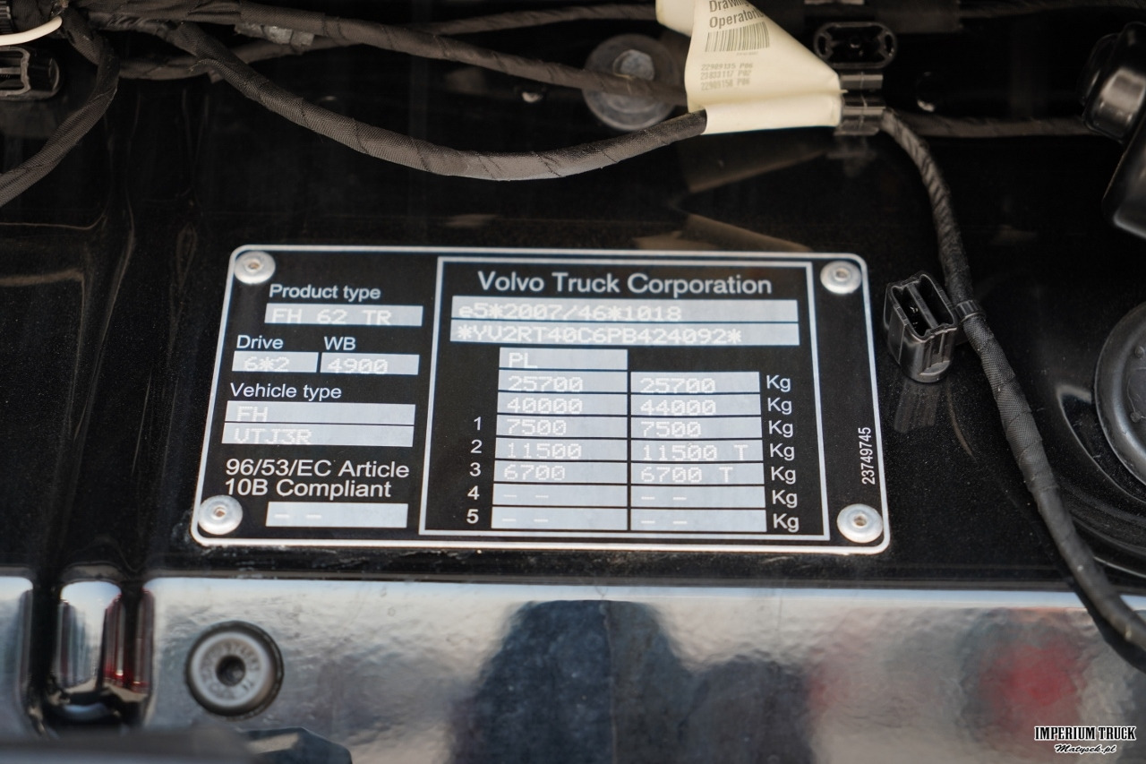 Curtain side truck VOLVO FH 500 / I-SAVE / XL / ZESTAW TANDEM PRZEJAZDOWY 120 M3 / 2023 / I-PARK COOL / ZAWIESIE DOKI DO WÓZKA / PO ZŁOTYM KONTRAKCIE SERWISOWYM: picture 49
