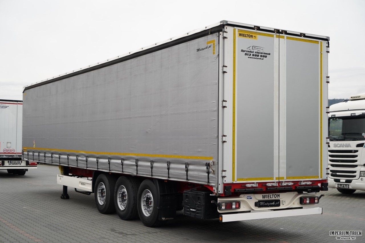WIELTON / FIRANKA STANDARD / MULDA DO STALI - 9 M / OŚ PODNOSZONA / SAF / MAŁO UŻYWANA - Curtainsider semi-trailer: picture 4 WIELTON / FIRANKA STANDARD / MULDA DO STALI - 9 M / OŚ PODNOSZONA / SAF / MAŁO UŻYWANA - Curtainsider semi-trailer: picture 4