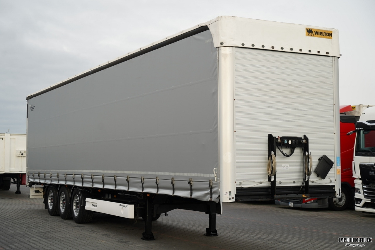 WIELTON FIRANKA STANDARD / PODNOSZONY DACH / SYSTEM BDE - ROZSUWANE SŁUPKI / OŚ PODNOSZONA / MAŁO UŻYWANA - Curtainsider semi-trailer: picture 1 WIELTON FIRANKA STANDARD / PODNOSZONY DACH / SYSTEM BDE - ROZSUWANE SŁUPKI / OŚ PODNOSZONA / MAŁO UŻYWANA - Curtainsider semi-trailer: picture 1