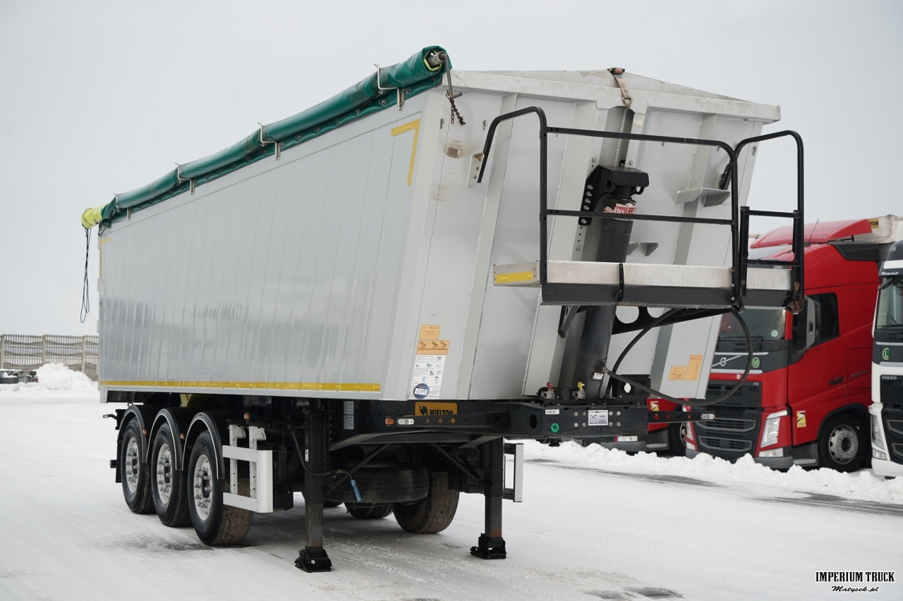 WIELTON / WYWROTKA / 41 M3 / ALUMINIOWA / 2x OŚ PODNOSZONA / OSIE SAF / ALUFELGI - Tipper semi-trailer: picture 2 WIELTON / WYWROTKA / 41 M3 / ALUMINIOWA / 2x OŚ PODNOSZONA / OSIE SAF / ALUFELGI - Tipper semi-trailer: picture 2