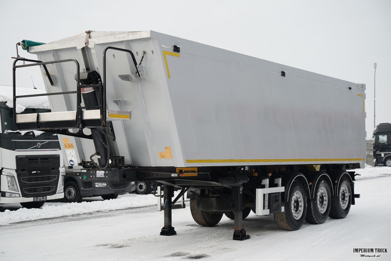 WIELTON / WYWROTKA / 41 M3 / ALUMINIOWA / 2x OŚ PODNOSZONA / OSIE SAF / ALUFELGI - Tipper semi-trailer: picture 3 WIELTON / WYWROTKA / 41 M3 / ALUMINIOWA / 2x OŚ PODNOSZONA / OSIE SAF / ALUFELGI - Tipper semi-trailer: picture 3