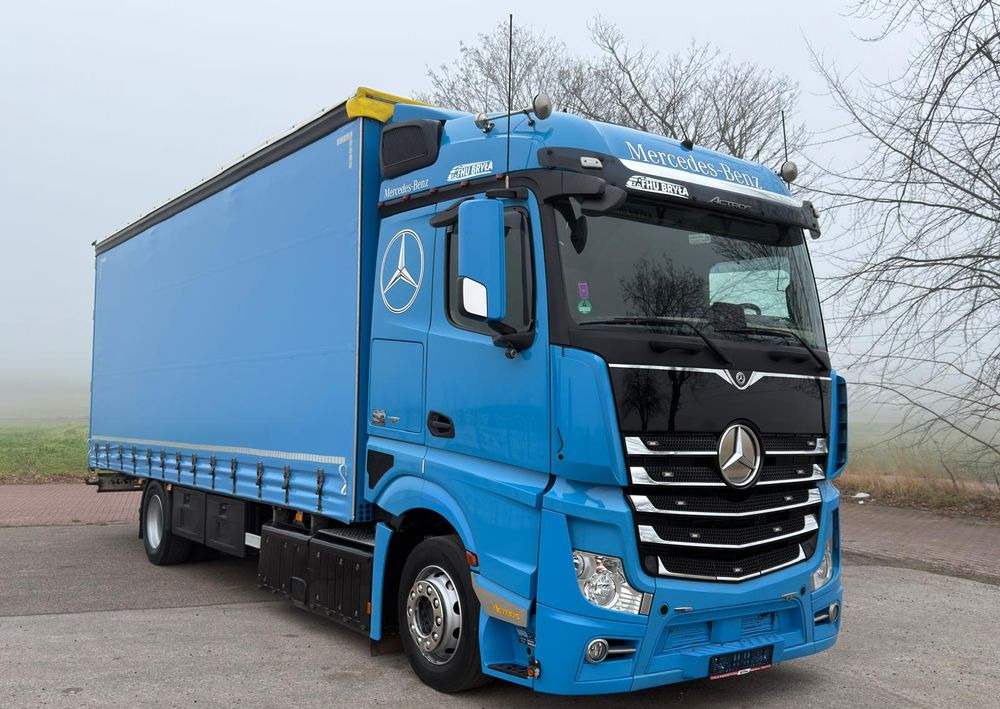 Mercedes-Benz ACTROS 1833 / FIRANKA/ WINDA / NOWY TACHOGRAF G2V2 / NOWE OPONY / 19PALET / 8TON ŁADOWNOŚCI / AUTOMAT / DUŻY SILNIK / SYPIALKA / SERWISOWANY / 2018 / JAK NOWY / - Curtain side truck: picture 1 Mercedes-Benz ACTROS 1833 / FIRANKA/ WINDA / NOWY TACHOGRAF G2V2 / NOWE OPONY / 19PALET / 8TON ŁADOWNOŚCI / AUTOMAT / DUŻY SILNIK / SYPIALKA / SERWISOWANY / 2018 / JAK NOWY / - Curtain side truck: picture 1