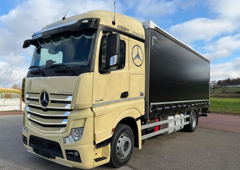Mercedes-Benz ACTROS 1846 / FIRANKA / WINDA / 18 EUROPALET / AUTOMAT / Z NIEMIEC / 2019 / PRZEBIEG 370 TYŚ KM - Curtain side truck: picture 1 Mercedes-Benz ACTROS 1846 / FIRANKA / WINDA / 18 EUROPALET / AUTOMAT / Z NIEMIEC / 2019 / PRZEBIEG 370 TYŚ KM - Curtain side truck: picture 1