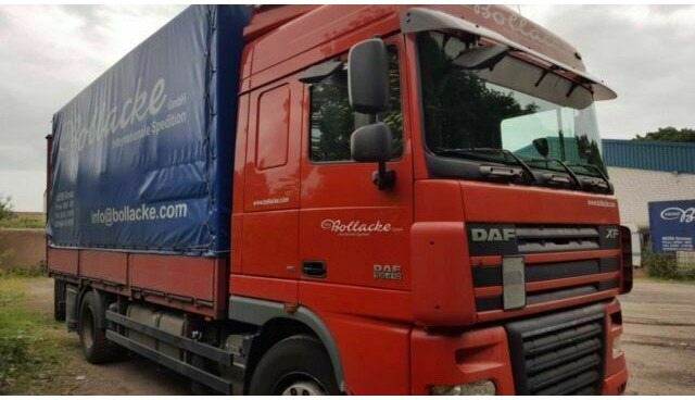 DAF 105-410 XF Plane Spriegel German Truck - Curtain side truck: picture 3 DAF 105-410 XF Plane Spriegel German Truck - Curtain side truck: picture 3