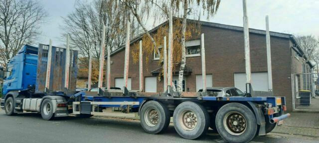 Kässbohrer SCV Plattform Mit Rungen 3 Achser - Timber semi-trailer: picture 1 Kässbohrer SCV Plattform Mit Rungen 3 Achser - Timber semi-trailer: picture 1