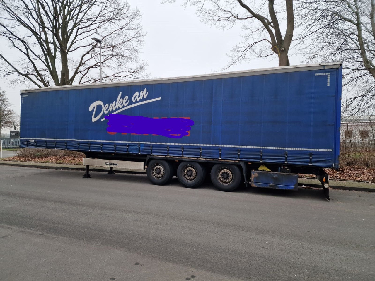 Krone SD Pritsche Plane Auflieger - Curtainsider semi-trailer: picture 1 Krone SD Pritsche Plane Auflieger - Curtainsider semi-trailer: picture 1