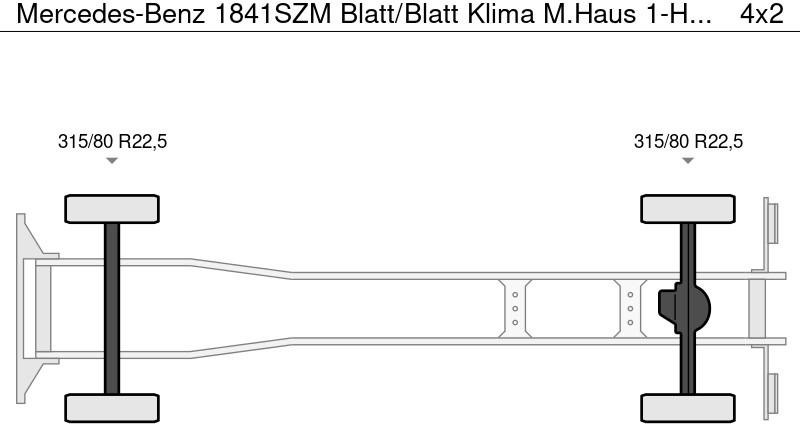Mercedes-Benz 1841SZM Blatt/Blatt Klima M.Haus 1-Hand - Tipper: picture 4 Mercedes-Benz 1841SZM Blatt/Blatt Klima M.Haus 1-Hand - Tipper: picture 4