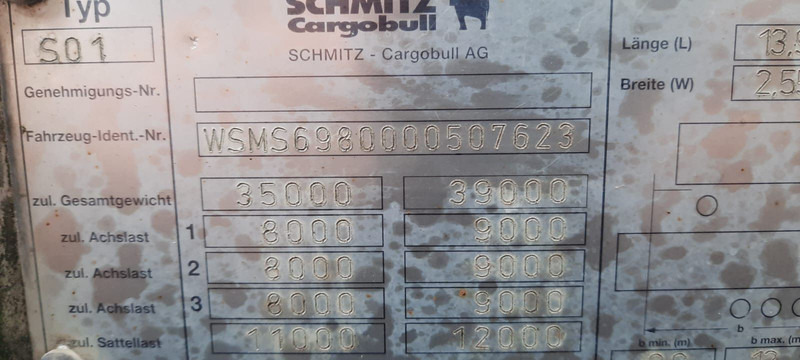 Schmitz Cargobull 3-Achser Pritsche Plane - Curtainsider semi-trailer: picture 5 Schmitz Cargobull 3-Achser Pritsche Plane - Curtainsider semi-trailer: picture 5