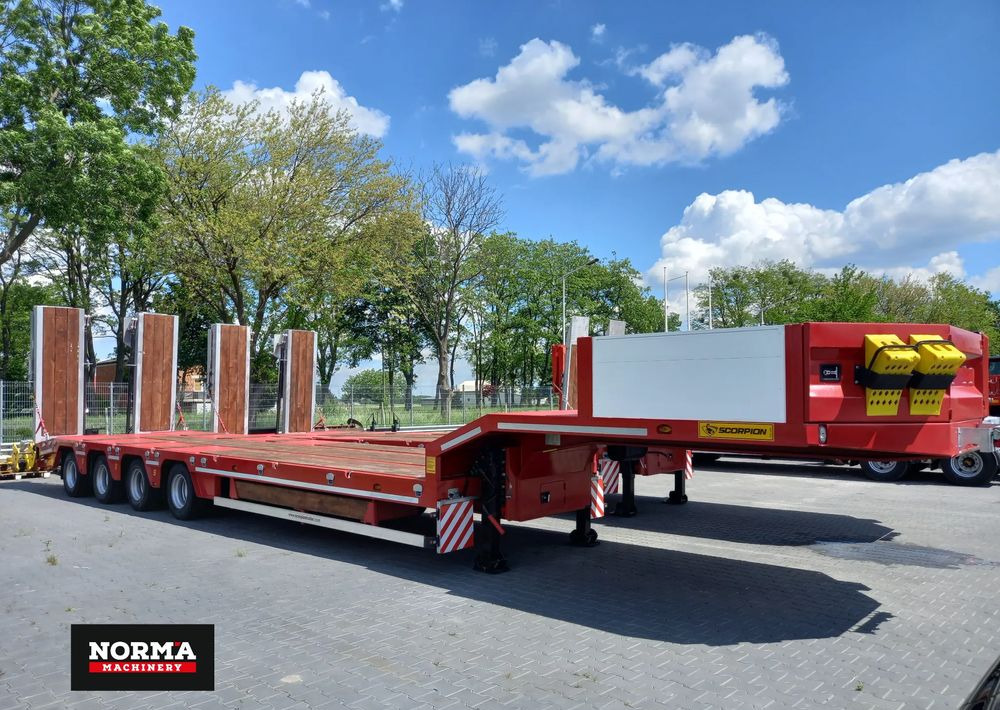 Scorpion 4 osie SAF, płaska - Low loader semi-trailer: picture 1 Scorpion 4 osie SAF, płaska - Low loader semi-trailer: picture 1
