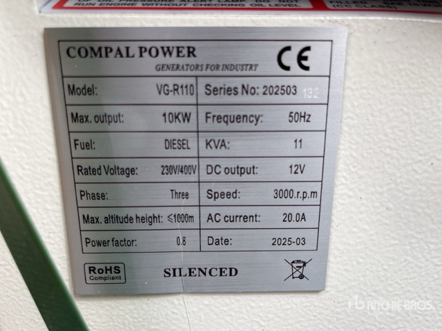 2025 Compal VG-R110 Mobile (Unused) Generator Set - Generator set: picture 2 2025 Compal VG-R110 Mobile (Unused) Generator Set - Generator set: picture 2