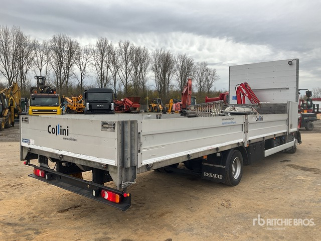 Renault Midlum 240 D12 Flatbed Truck with Crane - Dropside/ Flatbed truck, Crane truck: picture 4 Renault Midlum 240 D12 Flatbed Truck with Crane - Dropside/ Flatbed truck, Crane truck: picture 4