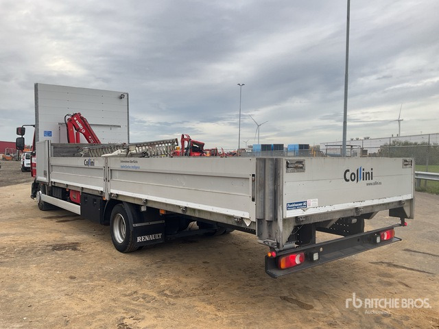 Renault Midlum 240 D12 Flatbed Truck with Crane - Dropside/ Flatbed truck, Crane truck: picture 2 Renault Midlum 240 D12 Flatbed Truck with Crane - Dropside/ Flatbed truck, Crane truck: picture 2