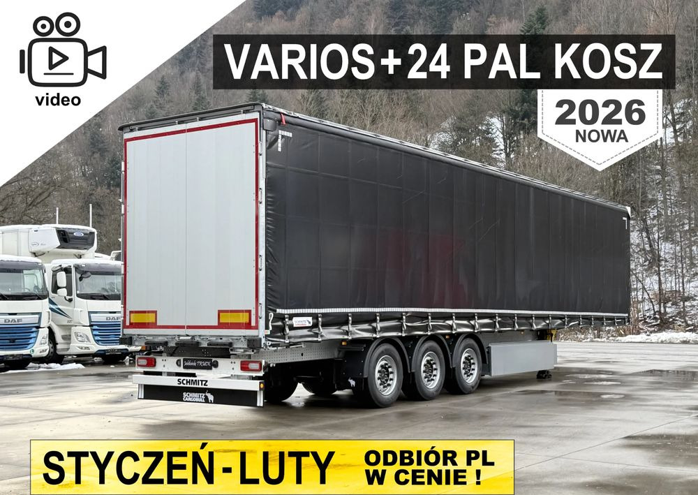 Schmitz Cargobull VARIOS + KOSZ NA 24 PALETY - Curtainsider semi-trailer: picture 1 Schmitz Cargobull VARIOS + KOSZ NA 24 PALETY - Curtainsider semi-trailer: picture 1