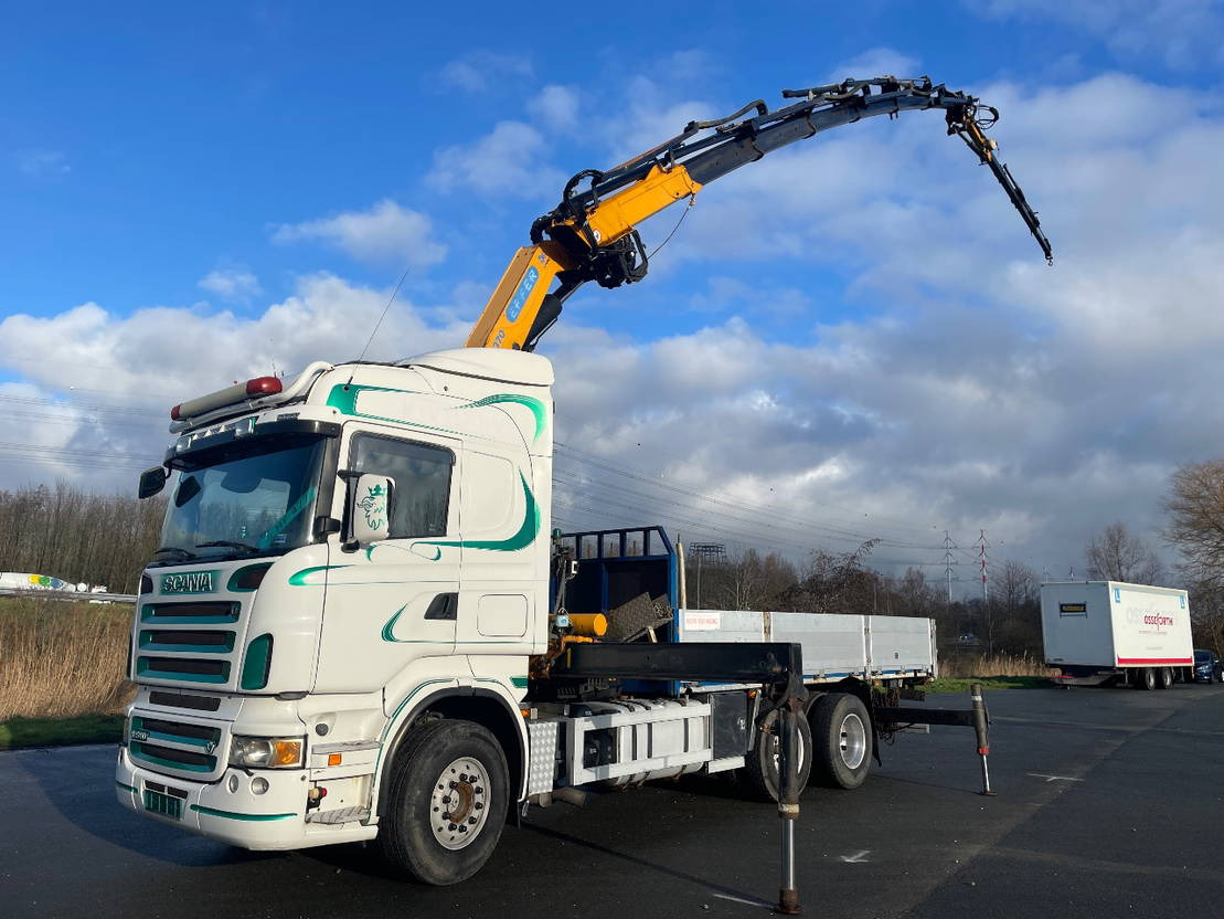 Scania R580 V8 Effer 370 crane with jib and winch - Crane truck: picture 1 Scania R580 V8 Effer 370 crane with jib and winch - Crane truck: picture 1