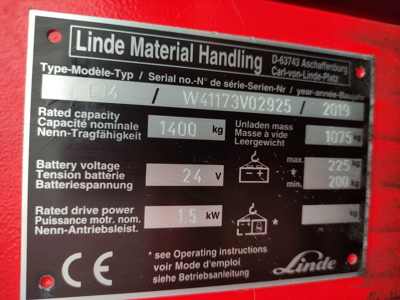 Linde L14i-1173 - Stacker: picture 5 Linde L14i-1173 - Stacker: picture 5