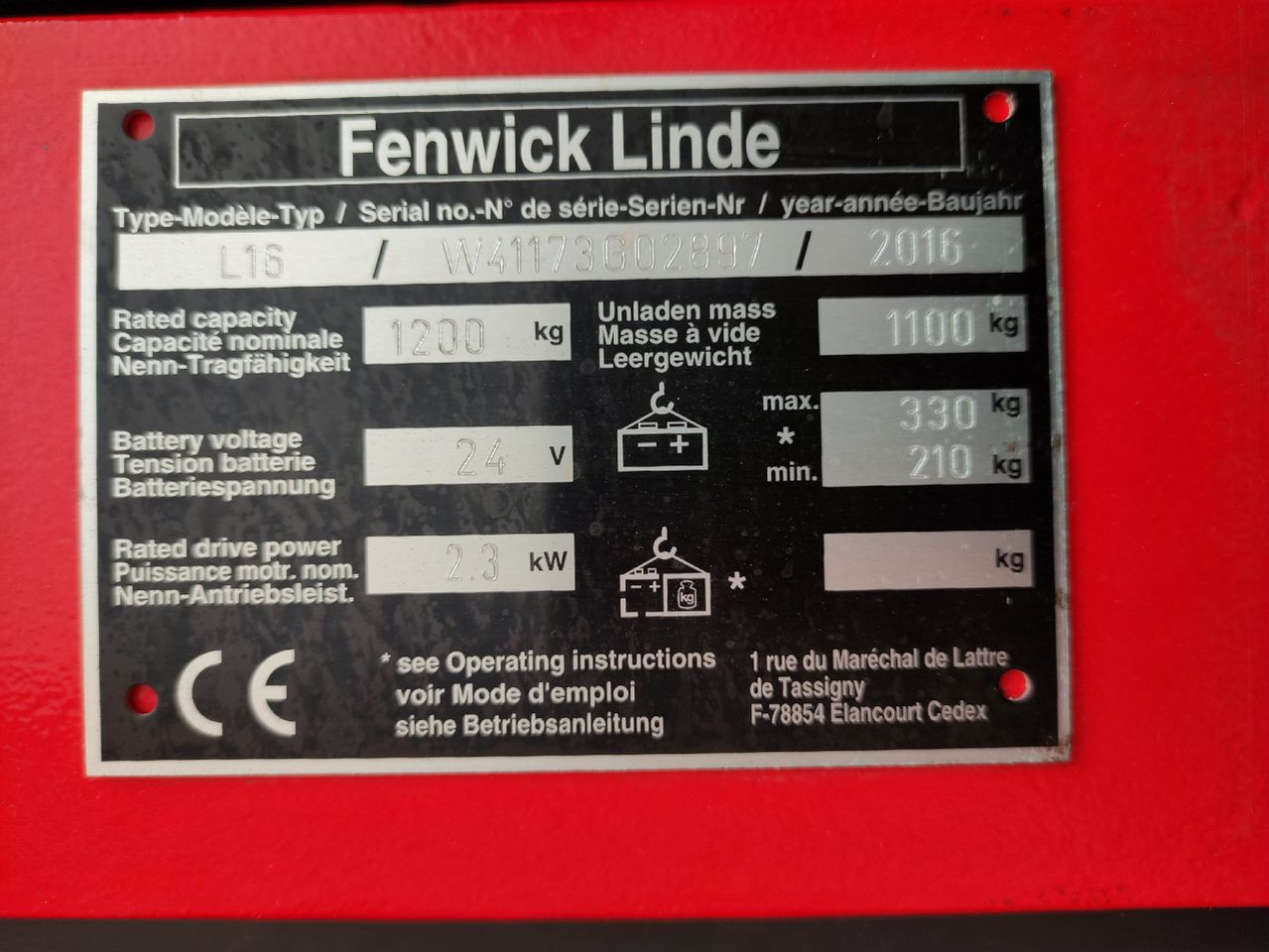 Linde L16-1173 - Stacker: picture 5 Linde L16-1173 - Stacker: picture 5