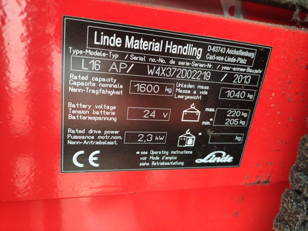 Linde L16-372-APi - Stacker: picture 5 Linde L16-372-APi - Stacker: picture 5