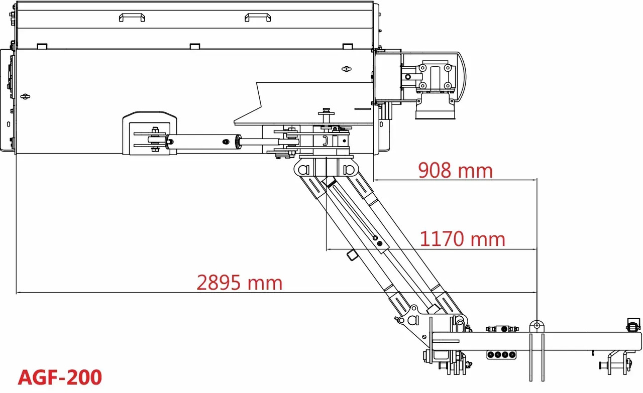 Kosiarka bijakowa Jansen AGF-200 tylno-boczna hydrauliczna z unoszoną pokrywą - Flail mower: picture 3 Kosiarka bijakowa Jansen AGF-200 tylno-boczna hydrauliczna z unoszoną pokrywą - Flail mower: picture 3