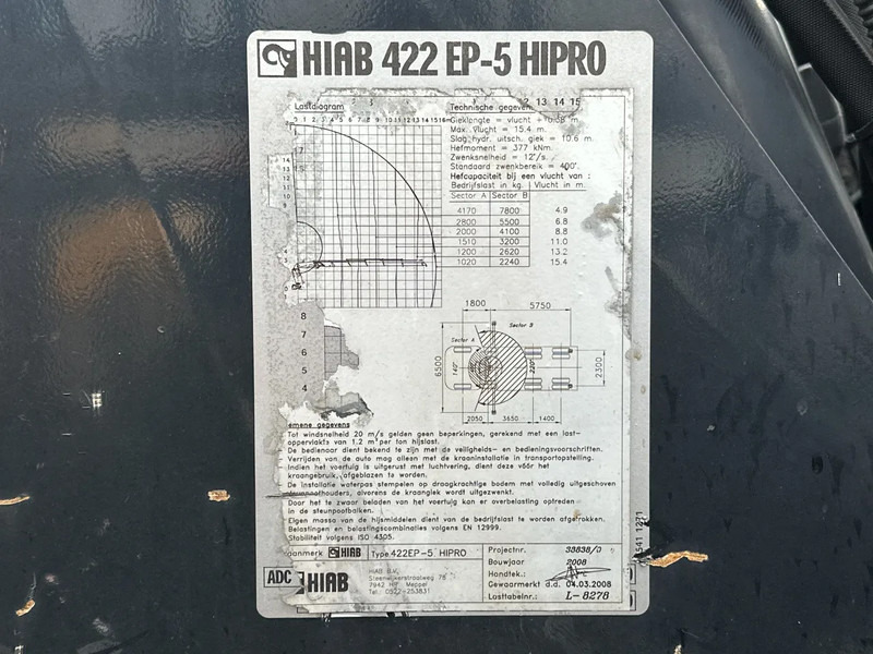 Dropside/ Flatbed truck, Crane truck DAF CF 85.360 8x2*6 HIAB 42T/m Crane *NL-Truck*: picture 19 Dropside/ Flatbed truck, Crane truck DAF CF 85.360 8x2*6 HIAB 42T/m Crane *NL-Truck*: picture 19