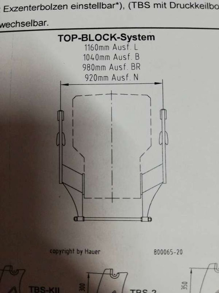 Hauer Top-Block N zu Same Silver 80, 90,100.4 (11745) - Attachment for Farm tractor: picture 1 Hauer Top-Block N zu Same Silver 80, 90,100.4 (11745) - Attachment for Farm tractor: picture 1