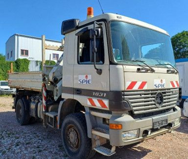 Mercedes-Benz ACTROS 1831 4X4 KRAN MEILER ALLRAD ATLAS KRAN - Tipper, Crane truck: picture 2 Mercedes-Benz ACTROS 1831 4X4 KRAN MEILER ALLRAD ATLAS KRAN - Tipper, Crane truck: picture 2