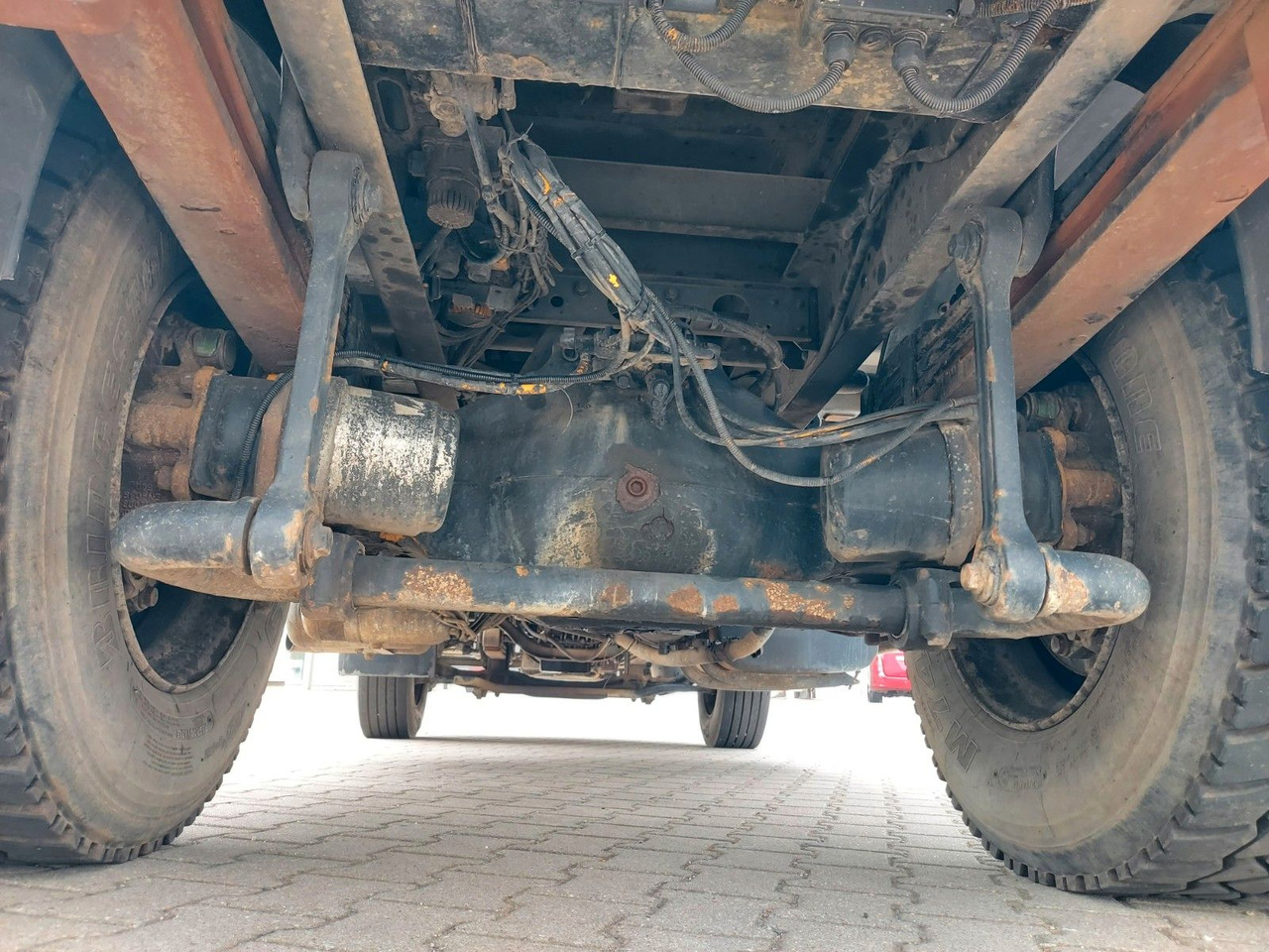 Tipper, Crane truck Mercedes-Benz Actros 1828 Hiab Absetzkipper Hiab Kran Absetzer: picture 24