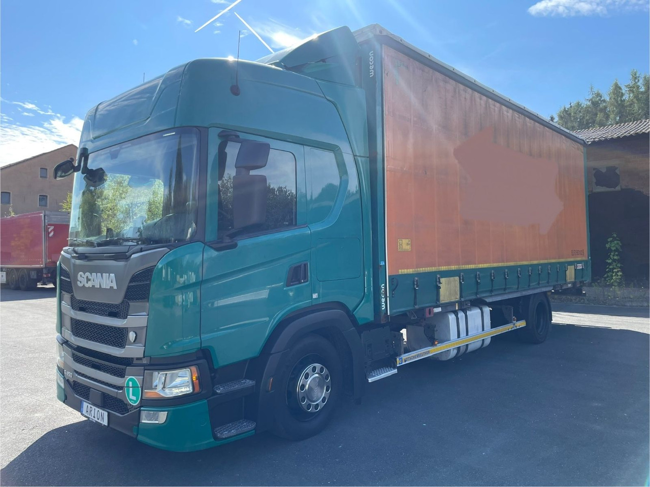 Scania G450 Pritsche+Plane/Wechsler/WECON/StandAC/EU6d - Curtain side truck: picture 3 Scania G450 Pritsche+Plane/Wechsler/WECON/StandAC/EU6d - Curtain side truck: picture 3