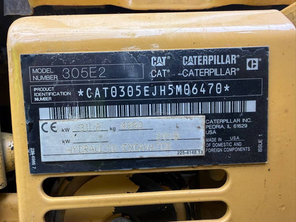 Mini excavator CAT 305 E2 CR: picture 6 Mini excavator CAT 305 E2 CR: picture 6