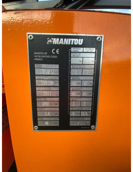 Manitou 170AETJ-L - Articulated boom: picture 5 Manitou 170AETJ-L - Articulated boom: picture 5