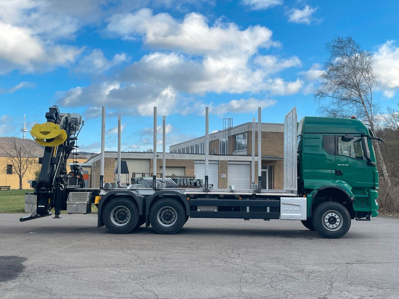 Timber truck, Crane truck MAN TGS 33.510 6X4 BL Euro6e LogLift 165Z: picture 9