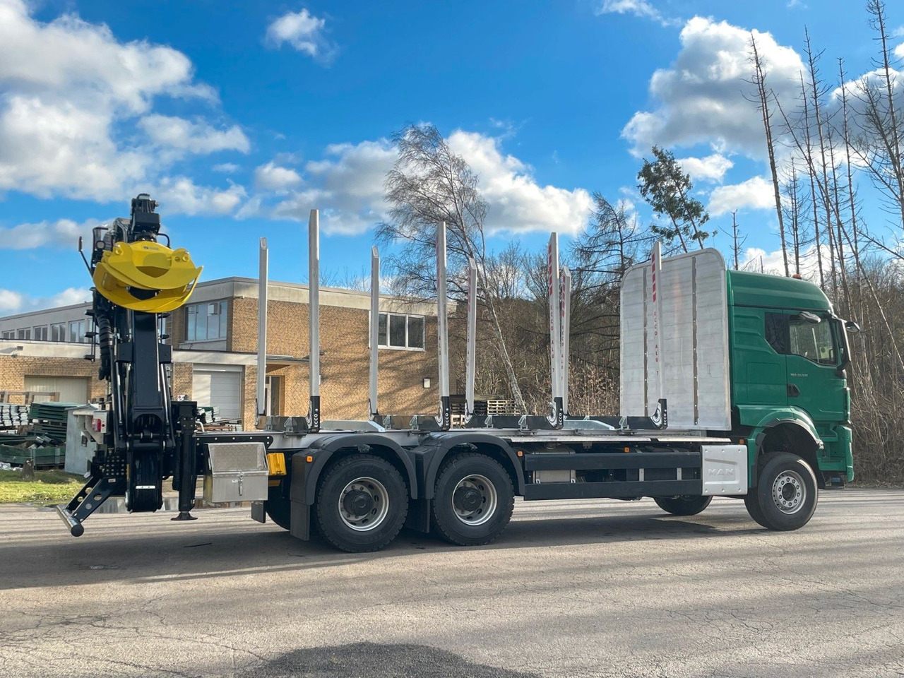 Timber truck, Crane truck MAN TGS 33.510 6X4 BL Euro6e LogLift 165Z: picture 8
