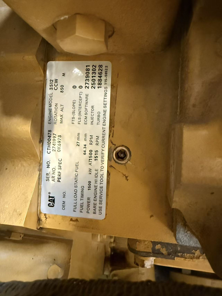 CATPILLAR 3512B - Generator set: picture 3 CATPILLAR 3512B - Generator set: picture 3