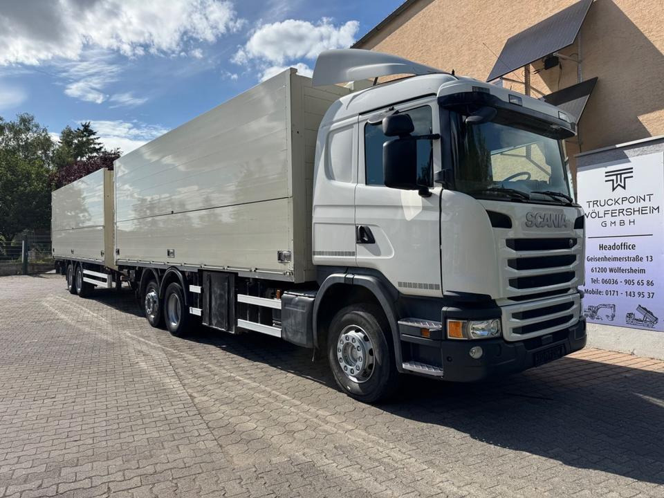 Scania G410/Lenk-Lift/2xLBW/inkl. Anhänger/Tüv-neu - Box truck: picture 1 Scania G410/Lenk-Lift/2xLBW/inkl. Anhänger/Tüv-neu - Box truck: picture 1