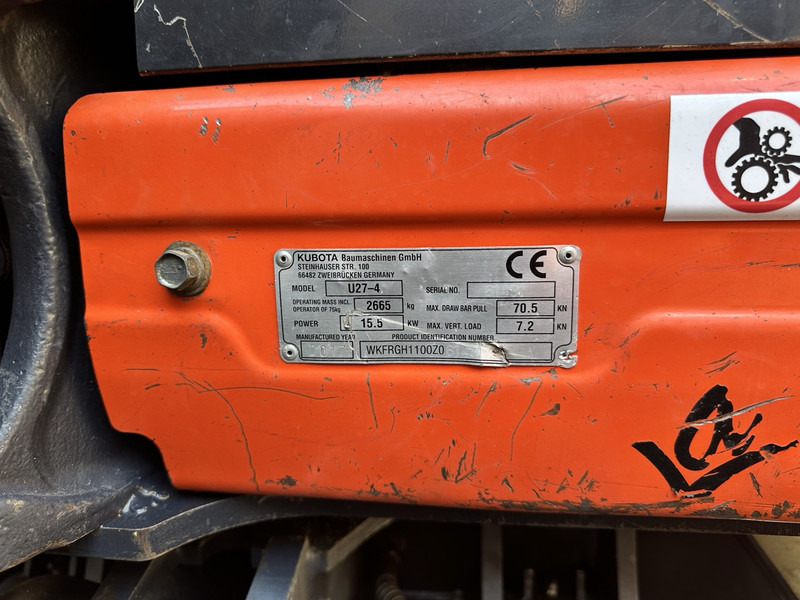 Mini excavator Kubota U27-4: picture 15