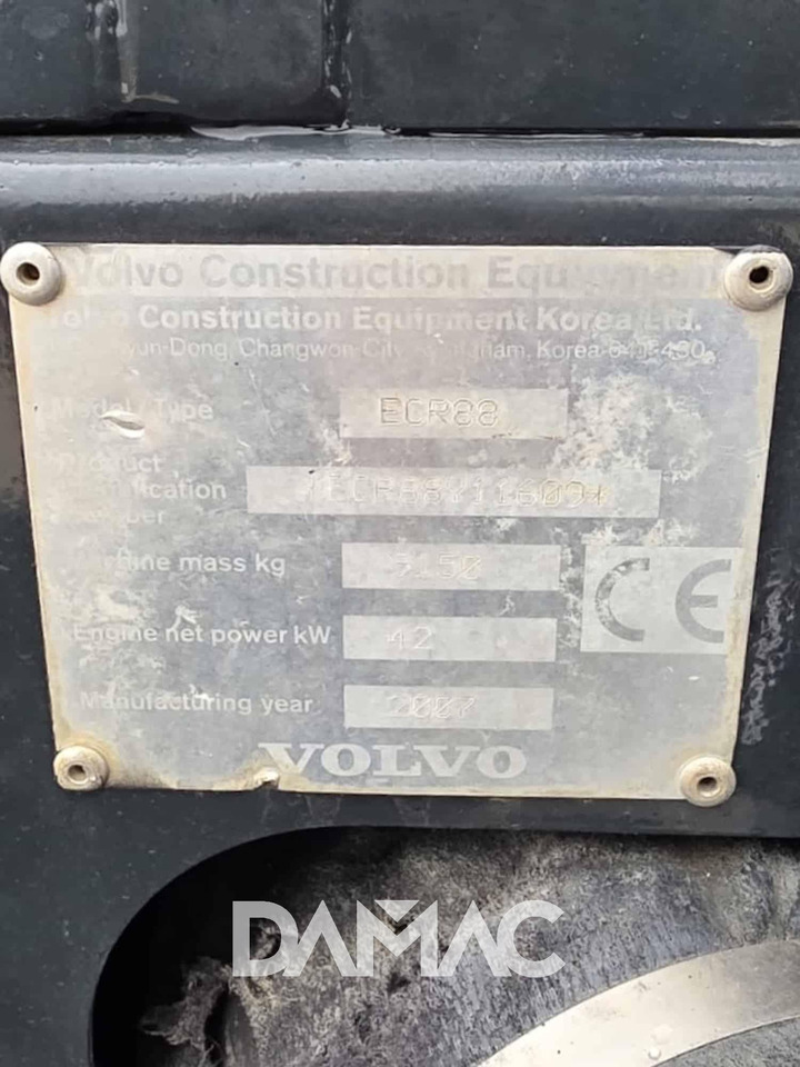 VOLVO ECR88 PLUS - Mini excavator: picture 5 VOLVO ECR88 PLUS - Mini excavator: picture 5