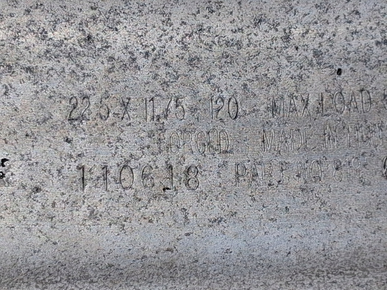 FELGA ALUMINIOWA ALCOA PRZÓD SZEROKA POLEROWANA 22,5 X 11,75 ET 120 TIR - Rim for Truck: picture 5 FELGA ALUMINIOWA ALCOA PRZÓD SZEROKA POLEROWANA 22,5 X 11,75 ET 120 TIR - Rim for Truck: picture 5