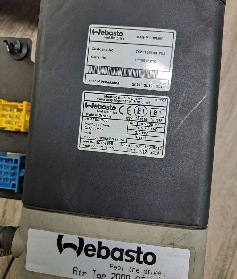 Renault WEBASTO DEWASTO AIR TOP 2000ST ADR PREMIUM MIDLUM DXI VOLVO FL F 7421115643 Renault RENAULT PREMIUM MIDLUM DXI VOLVO FL FE - Heating/ Ventilation for Truck: picture 3 Renault WEBASTO DEWASTO AIR TOP 2000ST ADR PREMIUM MIDLUM DXI VOLVO FL F 7421115643 Renault RENAULT PREMIUM MIDLUM DXI VOLVO FL FE - Heating/ Ventilation for Truck: picture 3